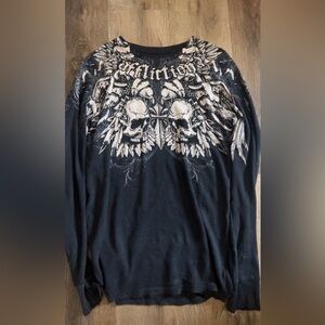 RARE ASF AFFLICTION SHIRT